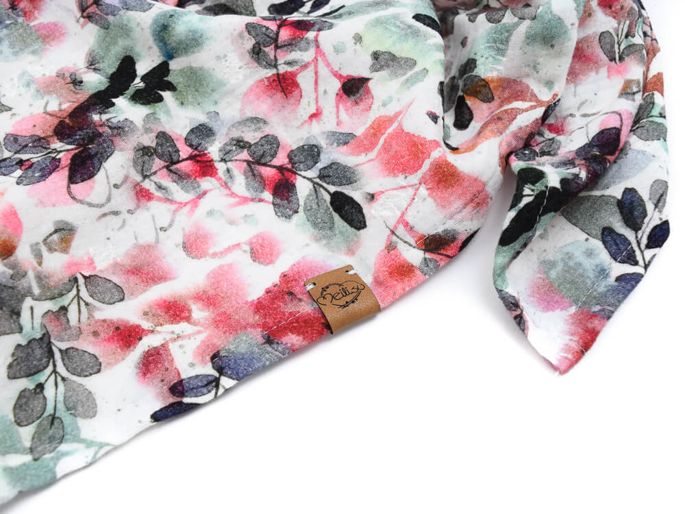 Set | Spucktuch | Spring Leaves & apricot