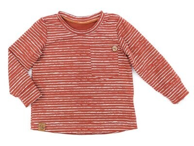 Langarmshirt | Streifen rost
