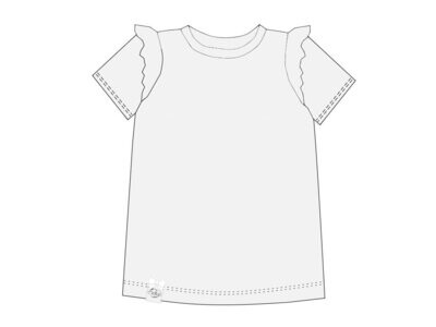 T-Shirt mit Rüschen | Jersey | Sonderwunsch