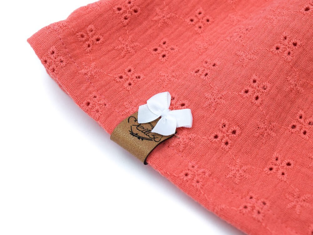 Paperbag Rock | Musselin Lochstick | koralle