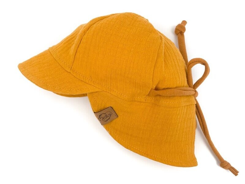 Sonnenhut | Musselin | sonnengelb