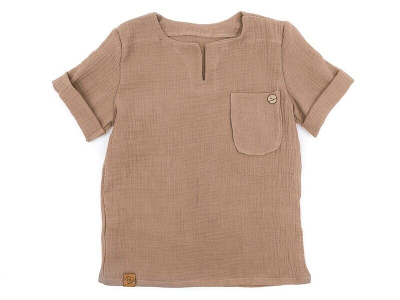 T-Shirt | Musselin | sand