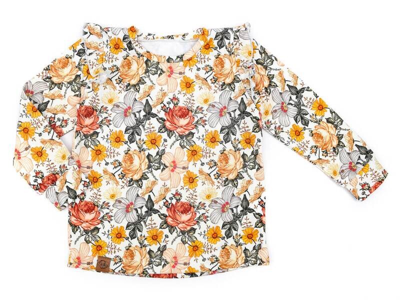Langarmshirt mit Rüschen | Vintage Garden Langarmshirt mit Rüschen | Vintage Garden