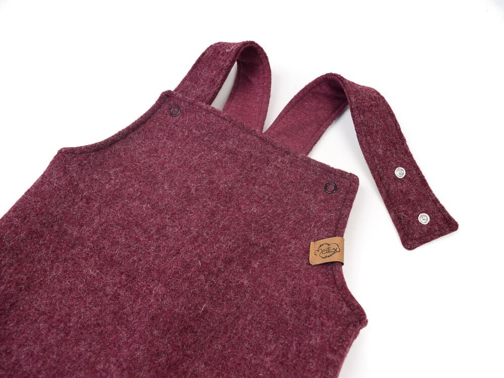 Walklatzhose | bordeaux meliert