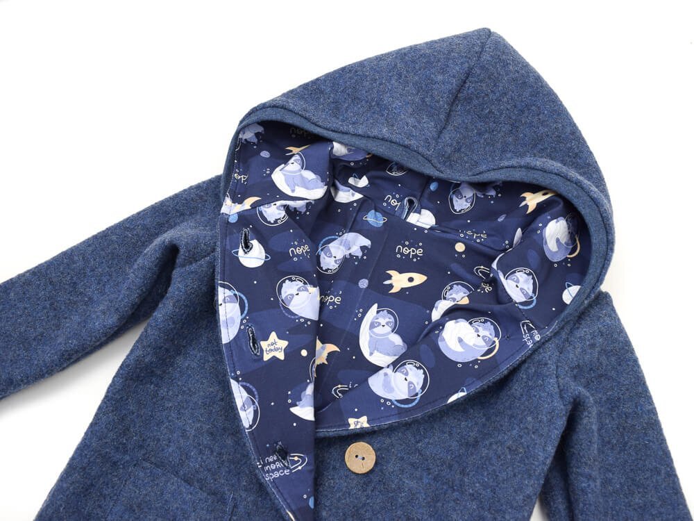 Walkjacke | jeansblau meliert