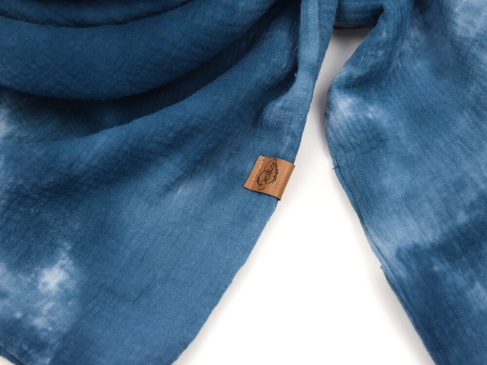 Dreieckstuch Kinder | Musselin | Batik jeansblau