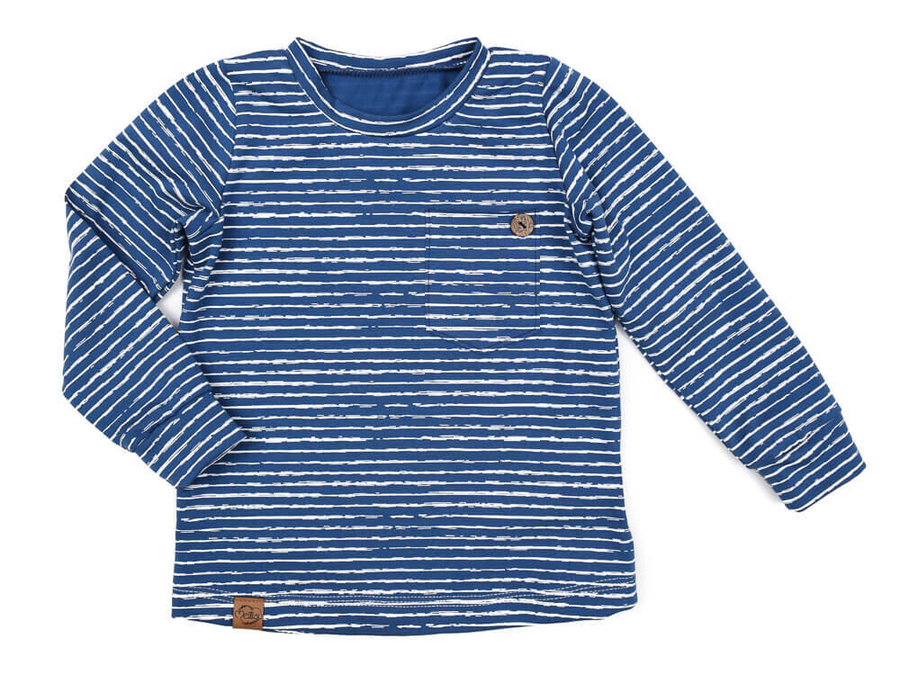 Langarmshirt | Streifen blau