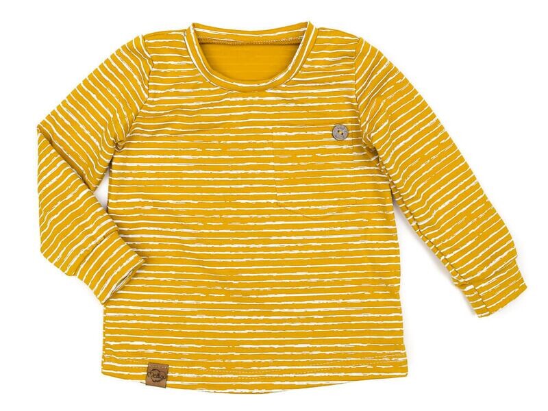 Langarmshirt | Streifen senfgelb Langarmshirt | Streifen senfgelb