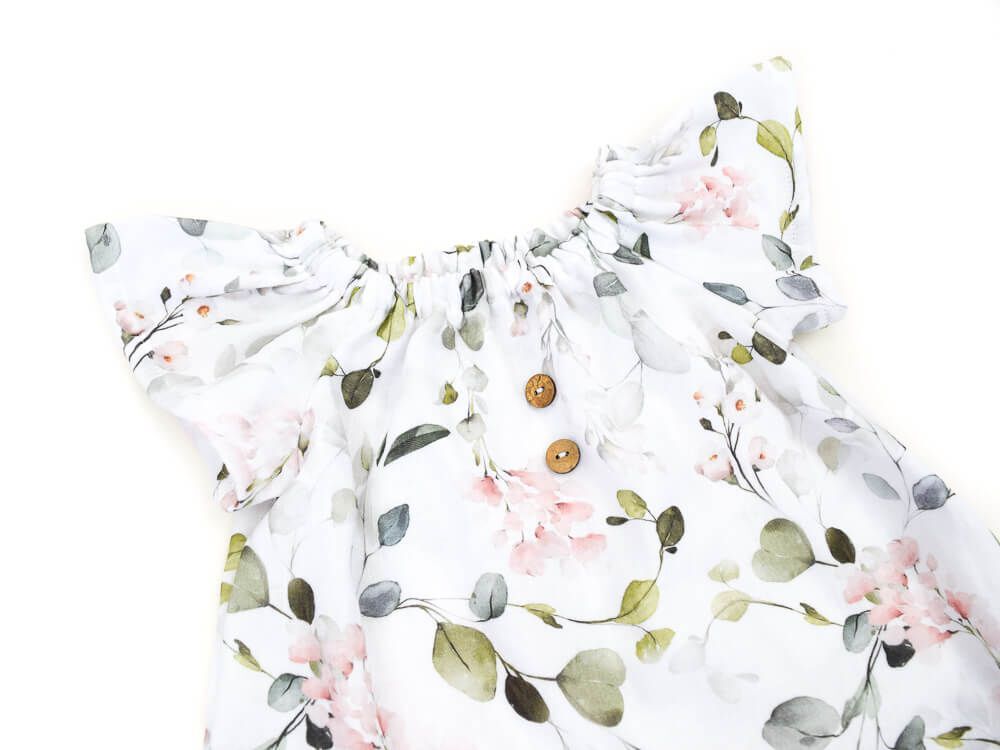 Sommerkleid | Musselin | Eukalyptusblüte