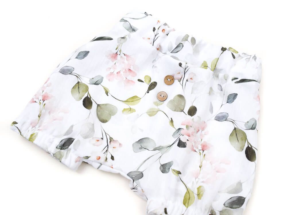 Shorts | Musselin | Eukalyptusblüte