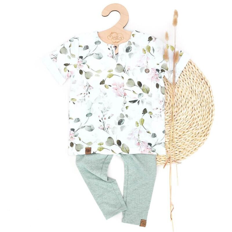 Set | Eukalyptusblüte | Musselinshirt & Leggings Set | Eukalyptusblüte | Musselinshirt & Leggings