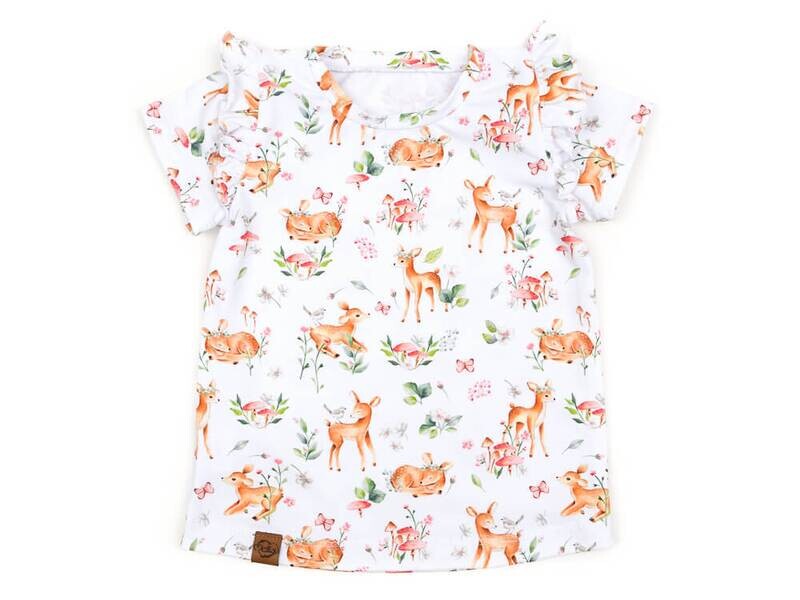 T-Shirt mit Rüschen | Reh Ruby