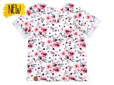 T-Shirt | Musselin | Red Roses
