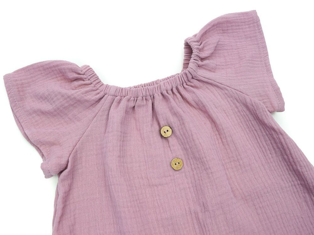 Sommerkleid | Musselin | puderrosa