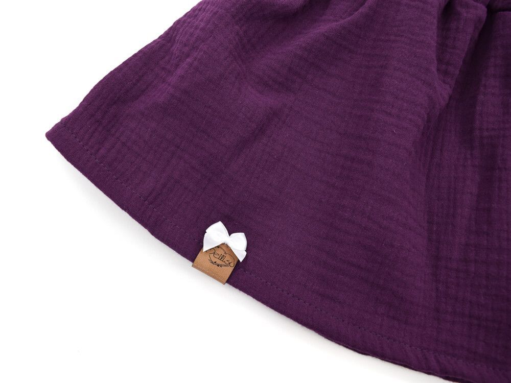 Paperbag Rock | Musselin | aubergine