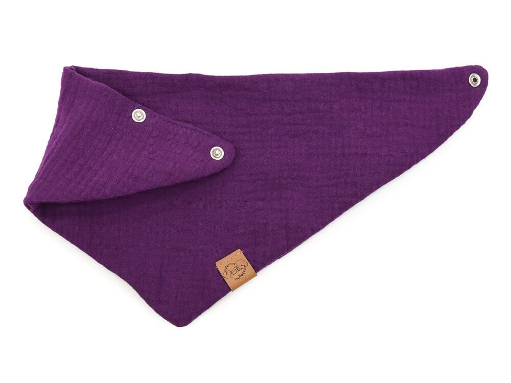 Halstuch | Musselin | aubergine