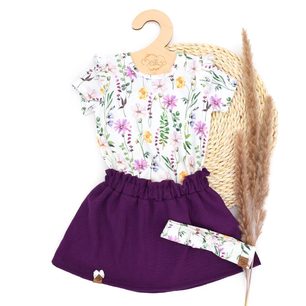 Shorts | Musselin | aubergine