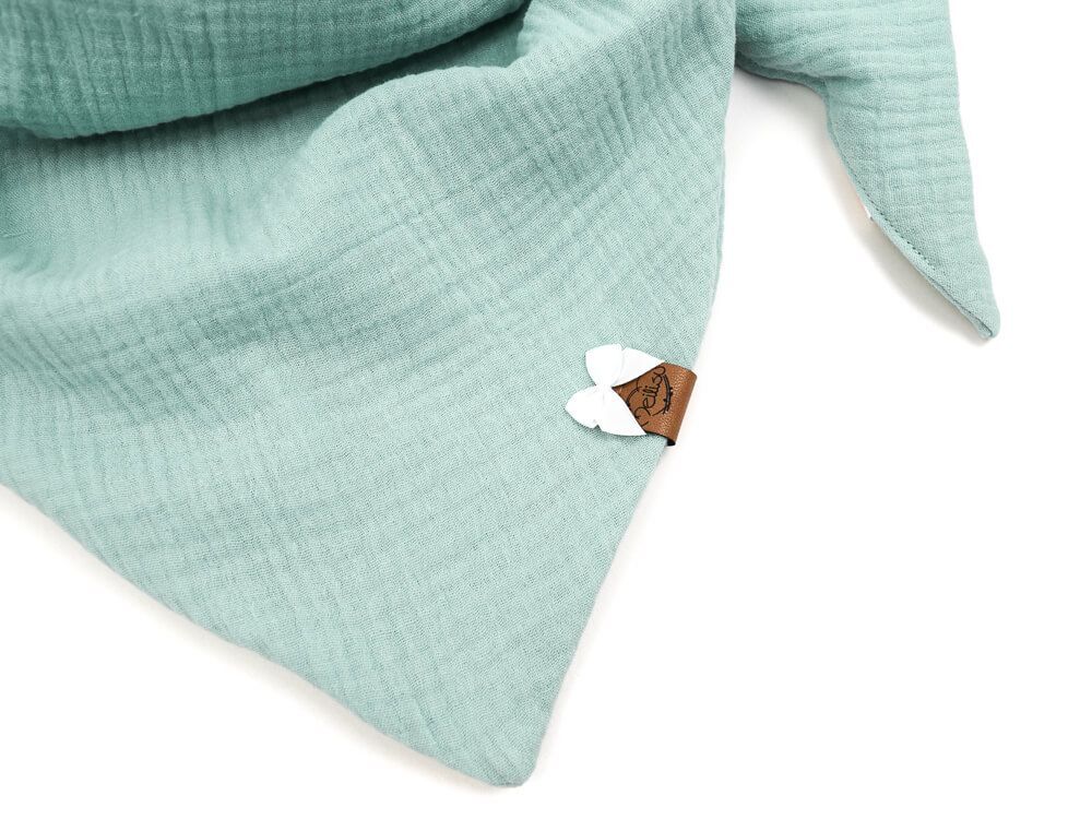 Dreieckstuch Kinder | Musselin | aqua