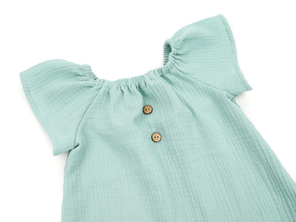 Sommerkleid | Musselin | aqua