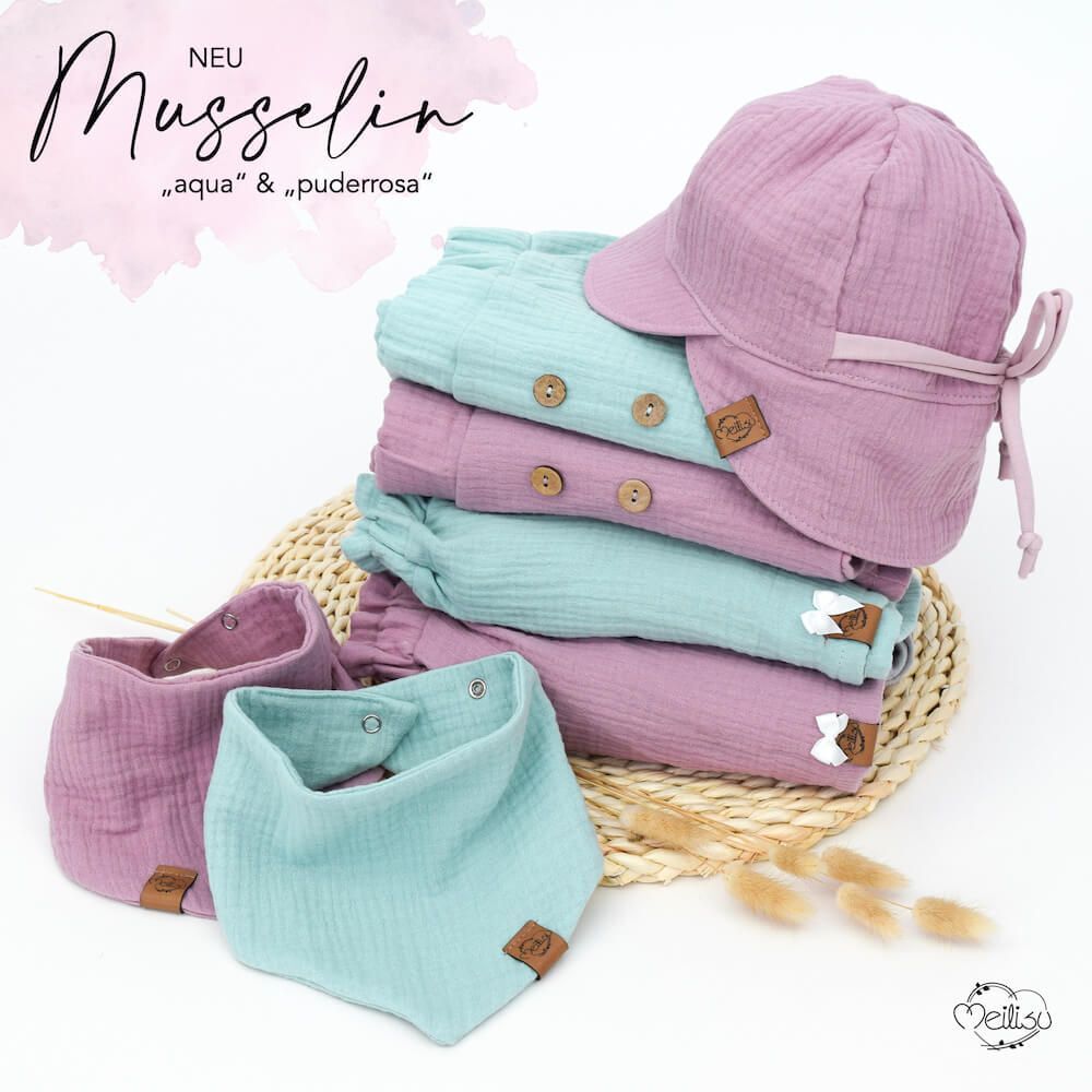 Shorts | Musselin | aqua