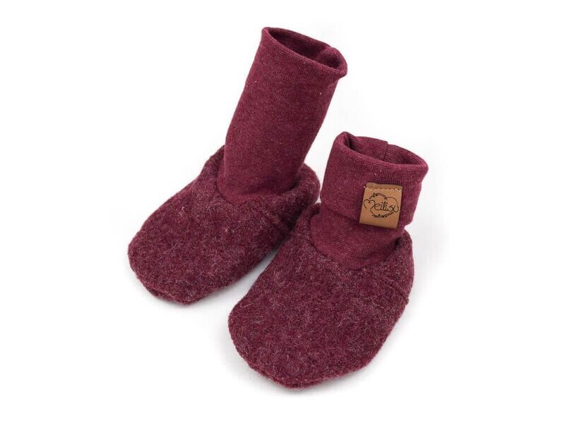 Walkschuhe | bordeaux meliert