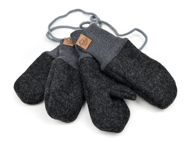 Walkhandschuhe | schwarz meliert