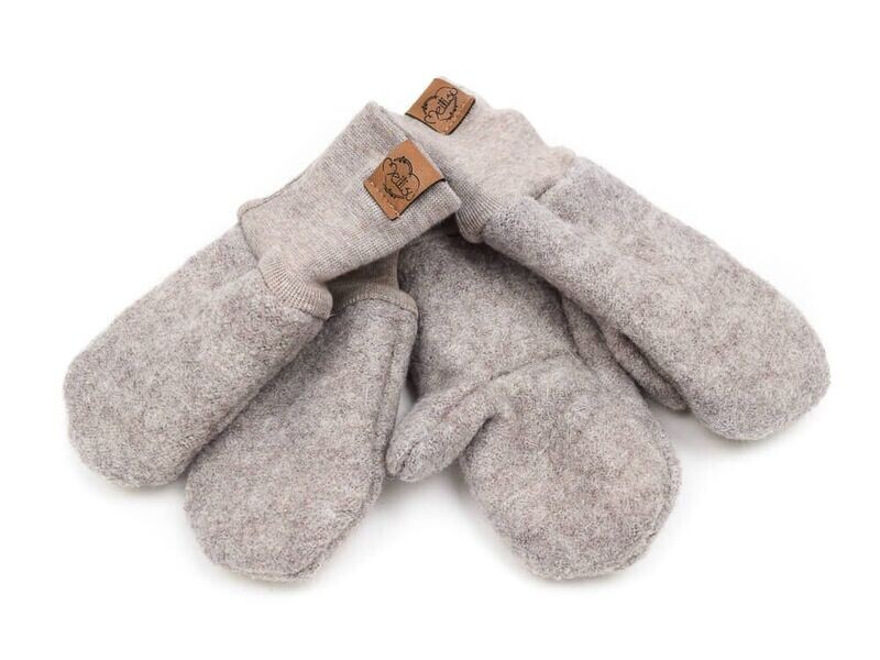 Walkhandschuhe | beige meliert