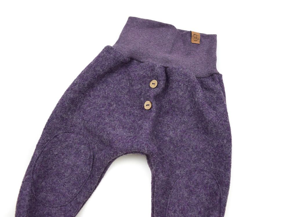 Walkhose | aubergine meliert