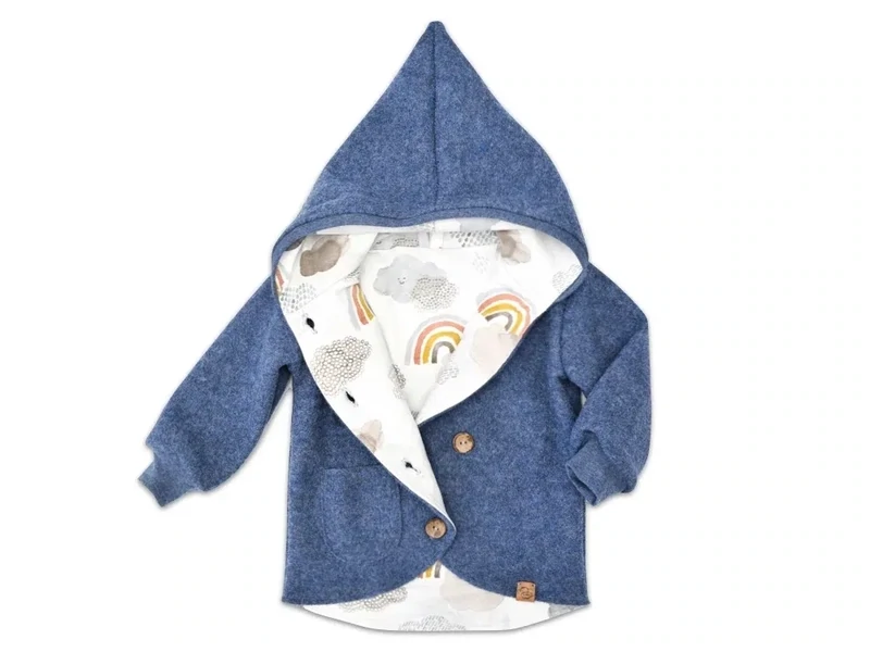Walkjacke | jeansblau meliert