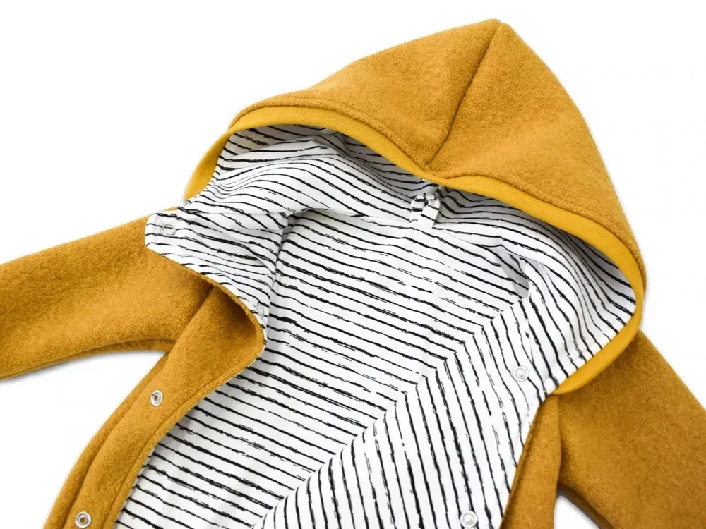 Walkoverall Wollwalk Anzug Baby Kinder gelb