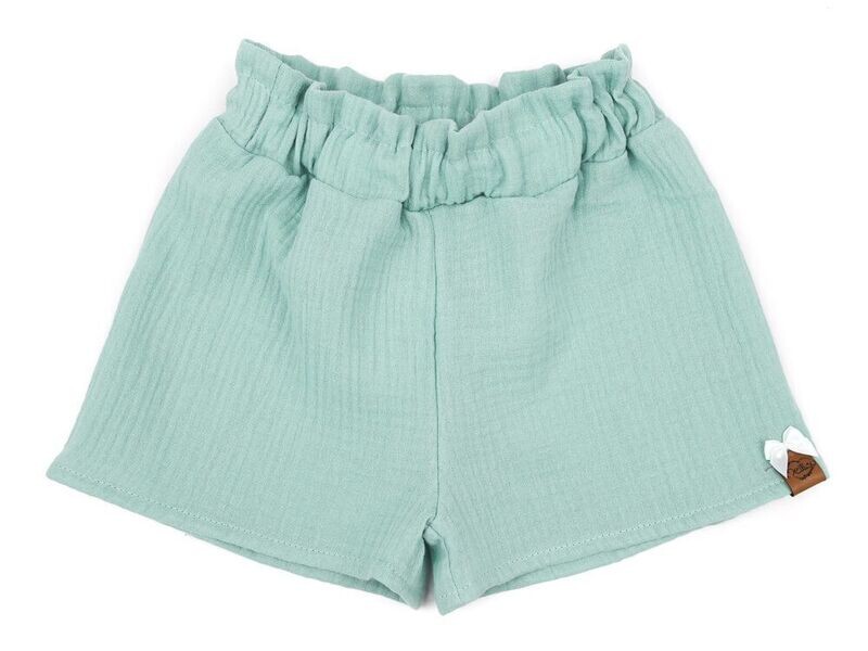 Paperbag Shorts | Musselin | aqua