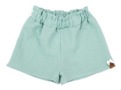 Paperbag Shorts | Musselin | aqua