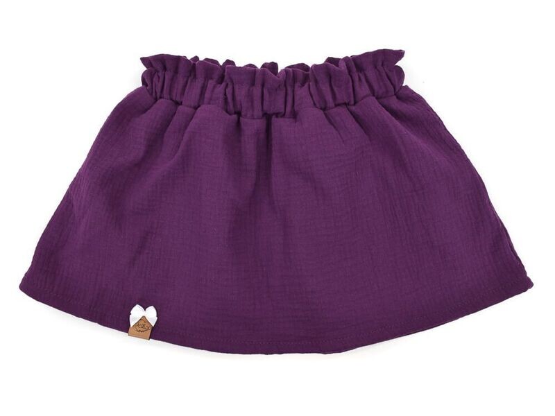 Paperbag Rock | Musselin | aubergine