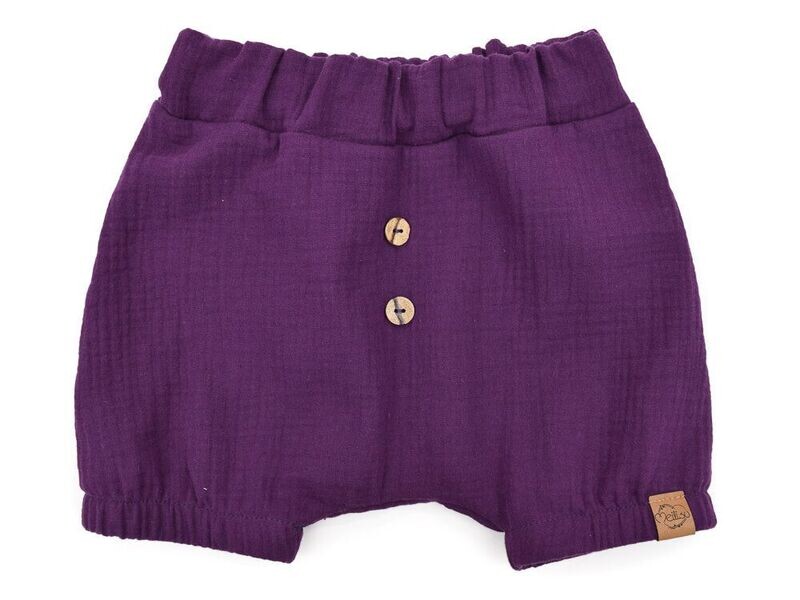 Shorts | Musselin | aubergine