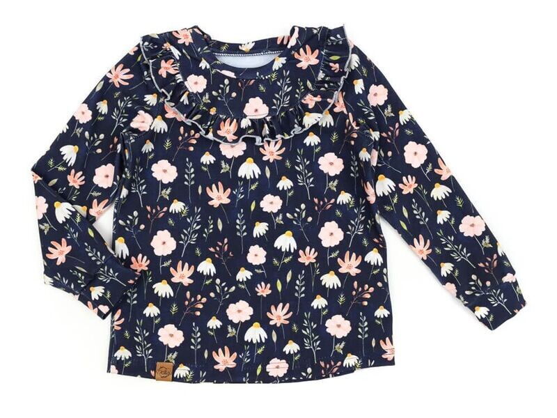 Langarmshirt mit Rüschen | Mitternachtswiese Langarmshirt mit Rüschen | Mitternachtswiese