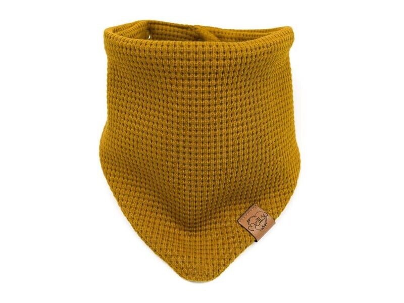 Halstuch | Waffelstrick | goldene Kiwi Halstuch | Waffelstrick | goldene Kiwi