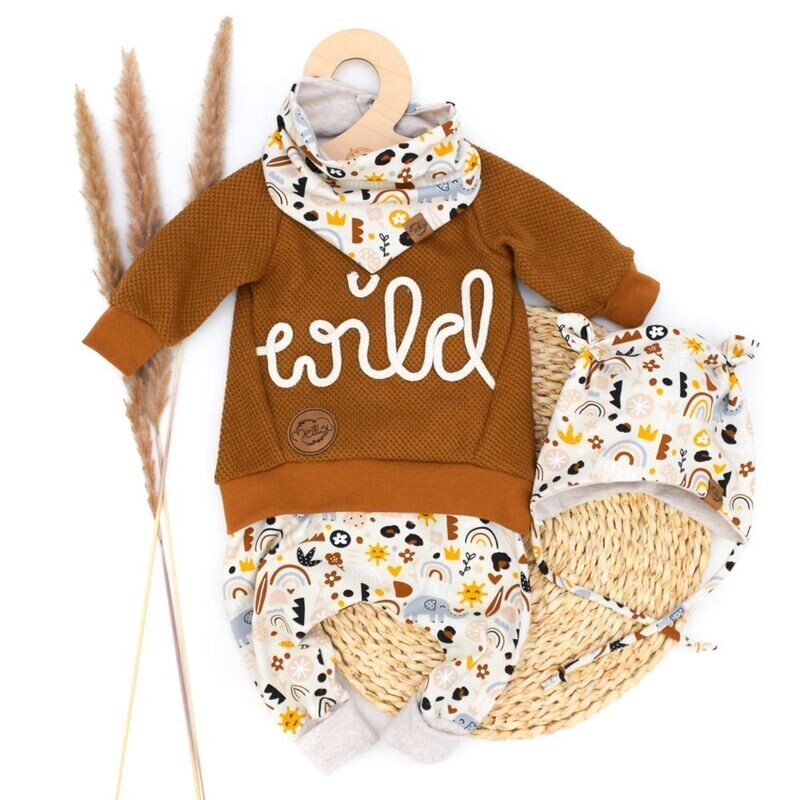 Set | Elefant Elli | Pullover & Halstuch & Pumphose & Mütze