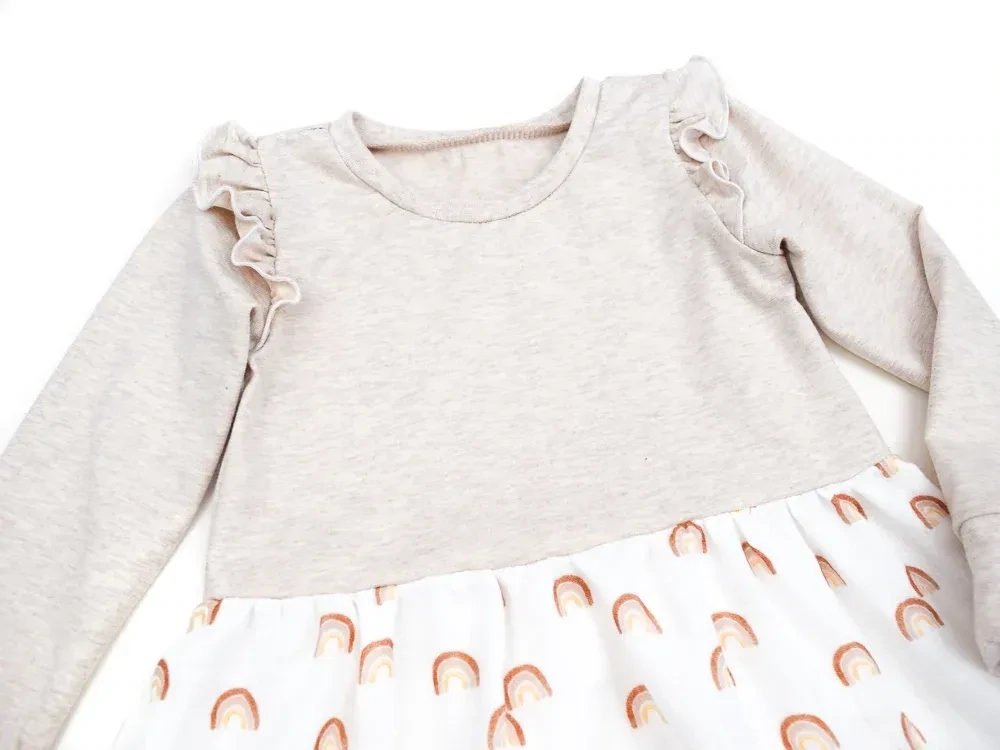 Kleid | lang- & kurzarm | kleiner Regenbogen