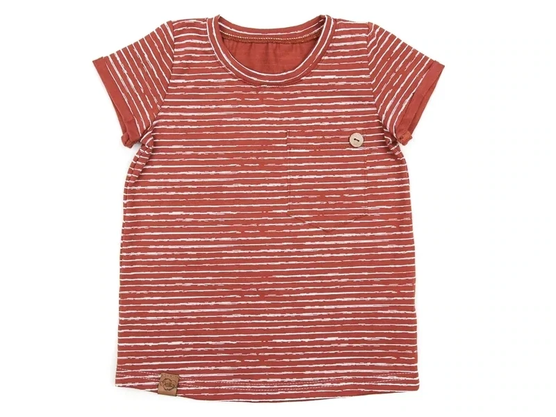 T-Shirt | Streifen rost
