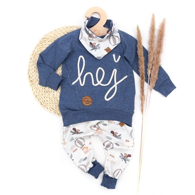 Set | Flying Friends | Pullover & Halstuch & Pumphose Set | Flying Friends | Pullover & Halstuch & Pumphose