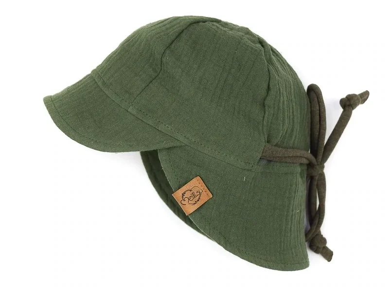 Sonnenhut | Musselin | khaki | Gr. 39-42 cm Sonnenhut | Musselin | khaki | Gr. 39-42 cm