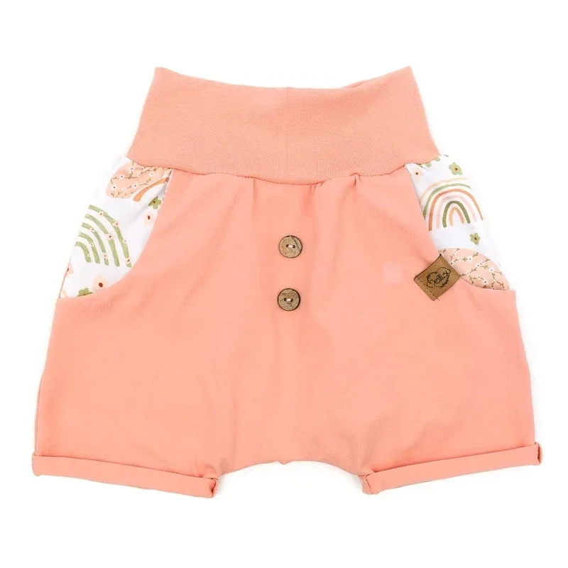 Shorts | apricot | Rainbows & Flowers Shorts | apricot | Rainbows & Flowers