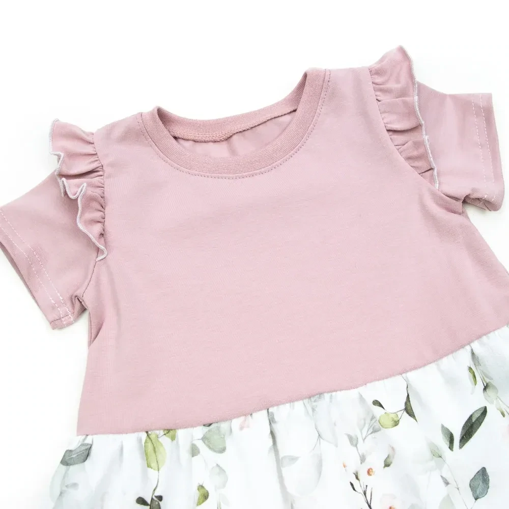 Kleid | lang- & kurzarm | Eukalyptusblüte | rosé