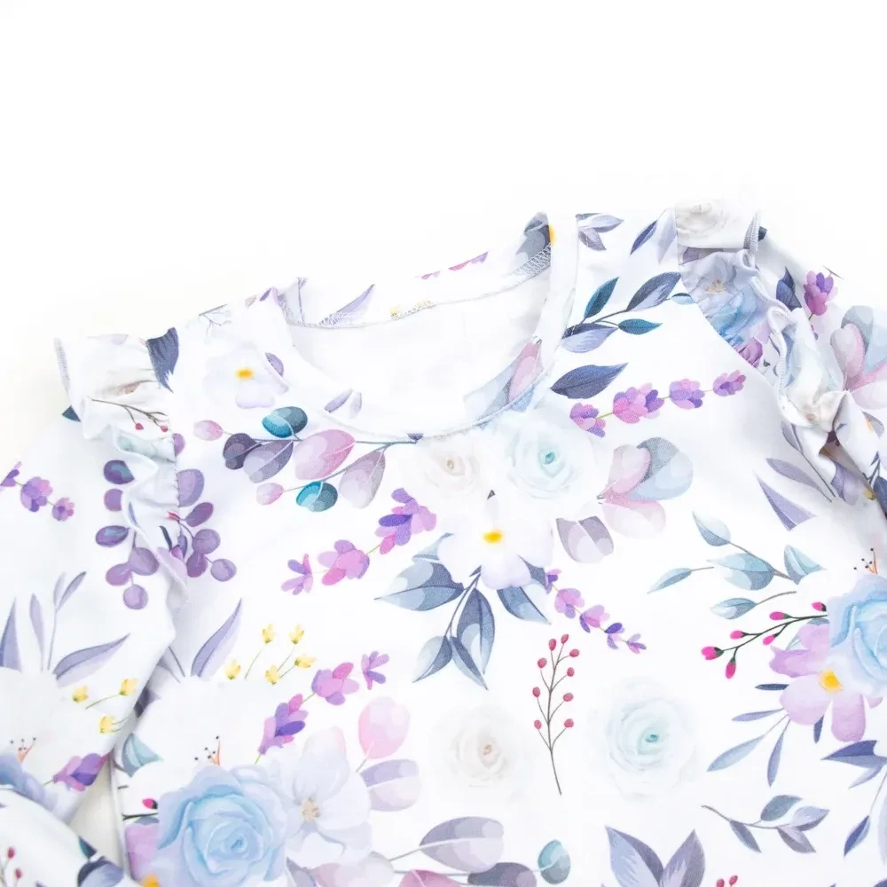 Langarmshirt mit Rüschen | Eisblume