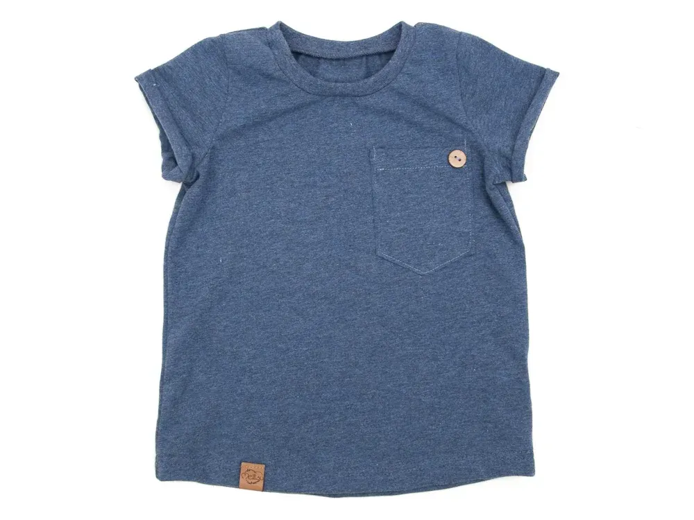 T-Shirt | jeansblau