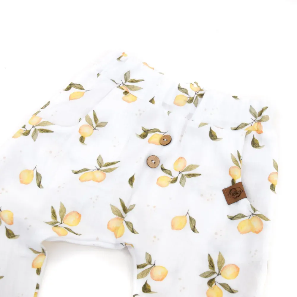 Pumphose | Musselin | Zitrone