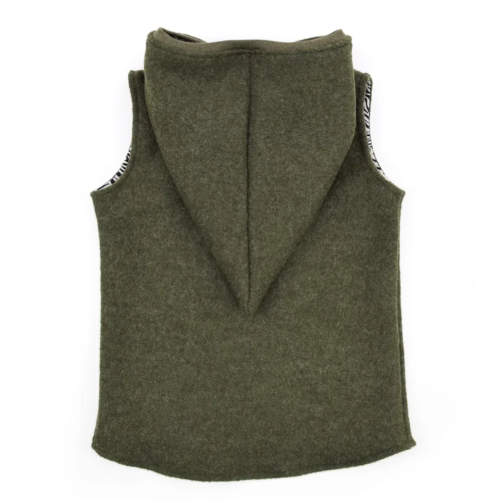 Walkweste | khaki meliert