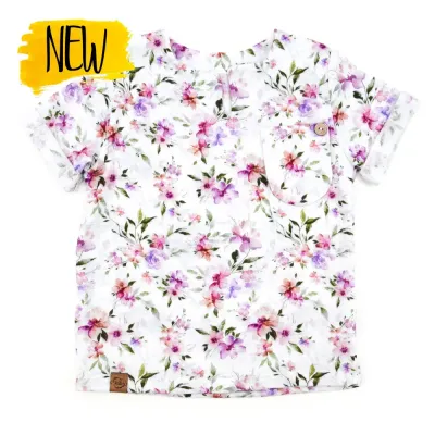 T-Shirt | Musselin | Peony Flowers
