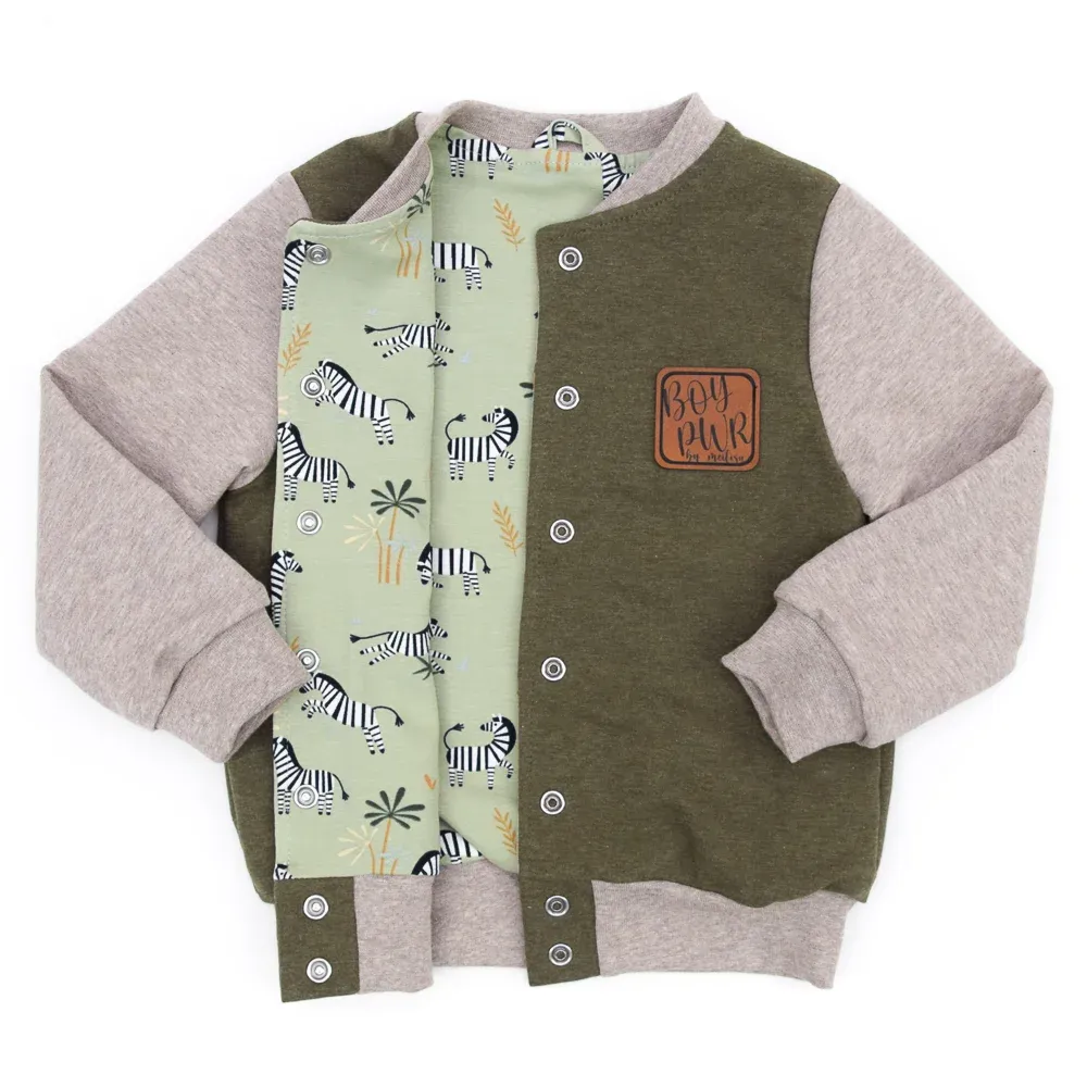 Collegejacke | khaki - beige