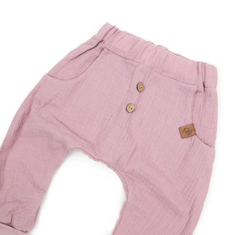 Pumphose | Musselin | puderrosa